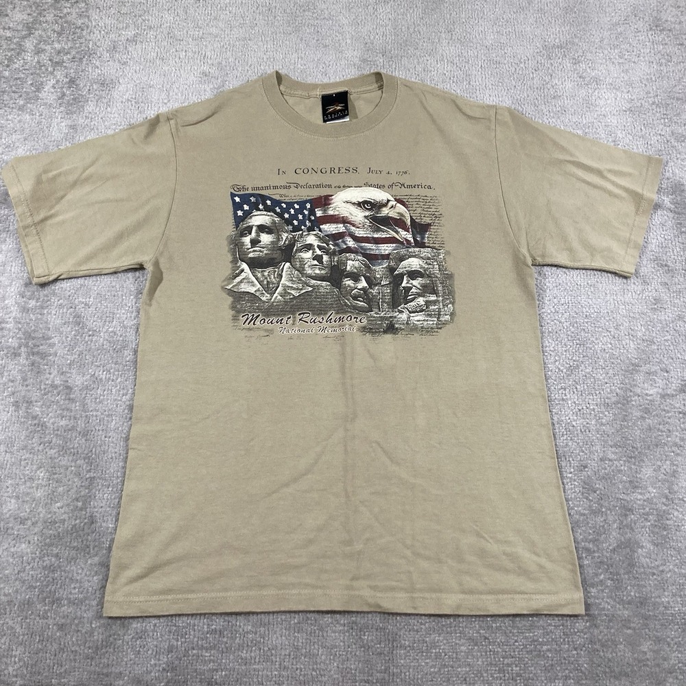Mount Rushmore T Shirt Mens Large Graphic National Memorial Tourist Tee